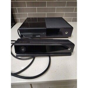Xbox One Model 1540 Console and Kinect Sensor NOT TESTED No power cord AS IS